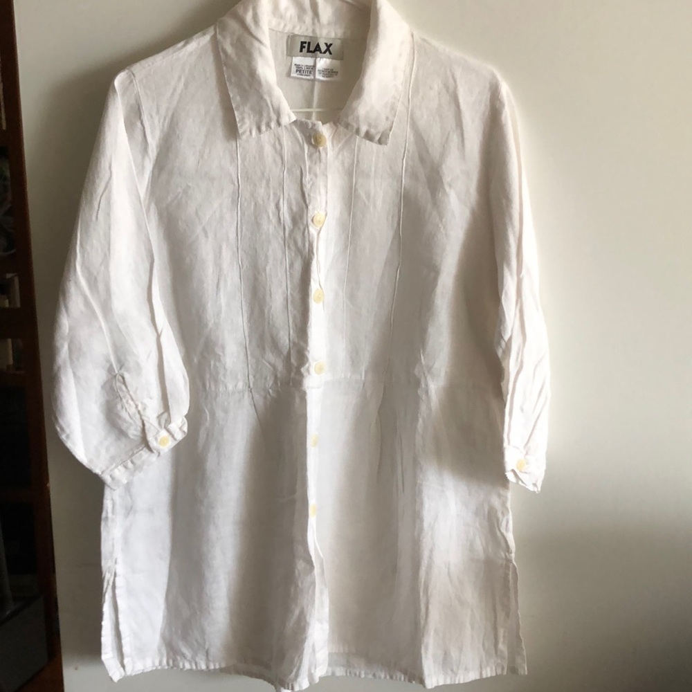 Flax Irish linen over sized Tunic sz P
